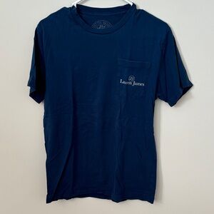 Lauren James Navy Tee with Pocket